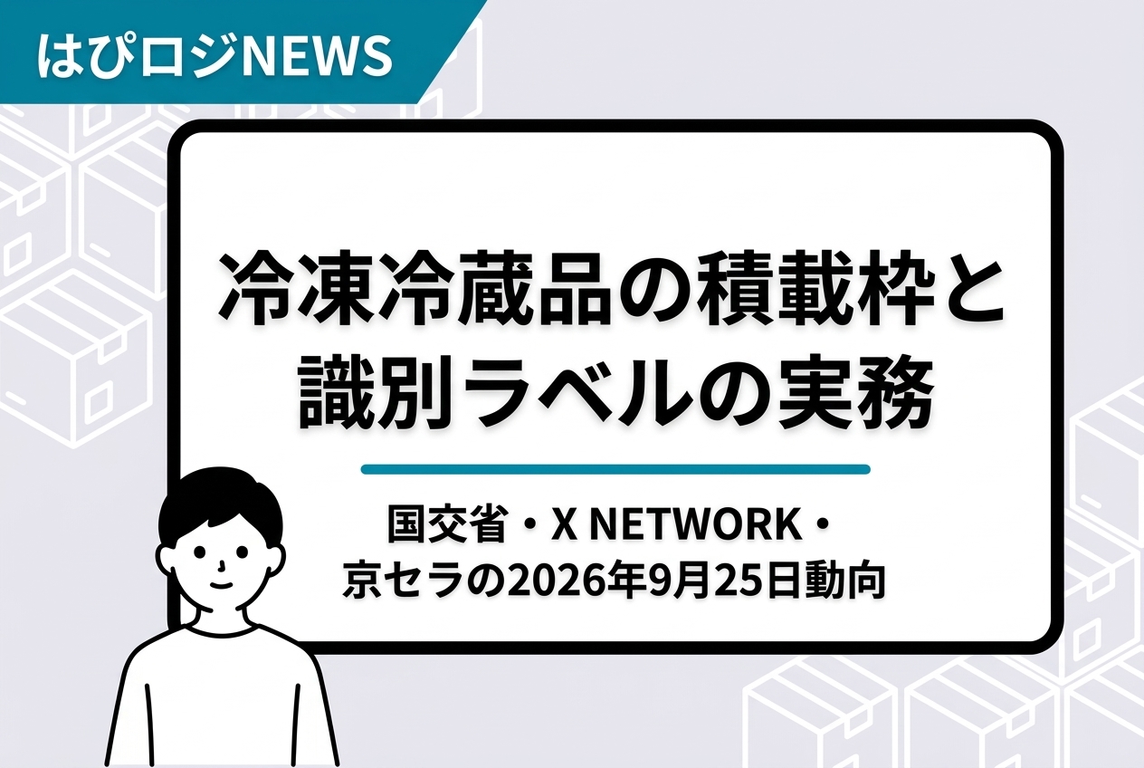 冷凍冷蔵品の積載枠と識別ラベルの実務