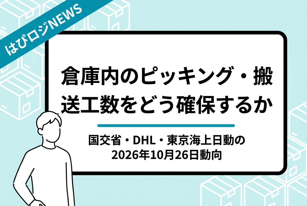倉庫内のピッキング・搬送工数をどう確保するか